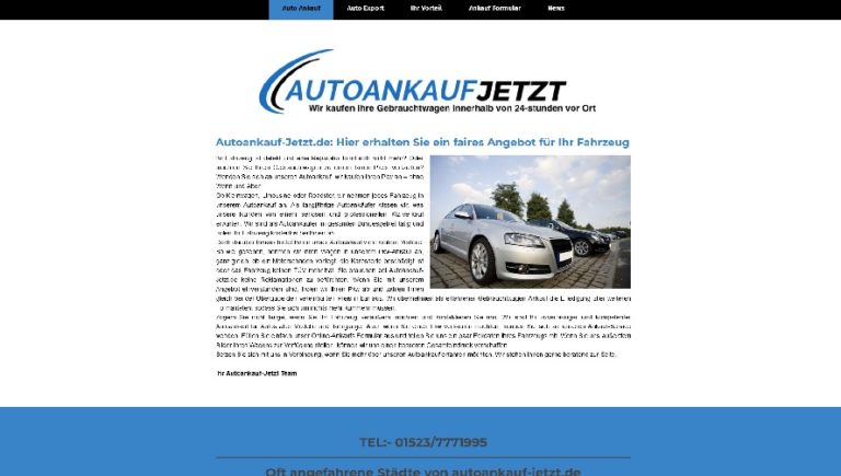 Autoankauf Oberhausen – Realistische Wunschpreise und professionelle Fahrzeugbewertung