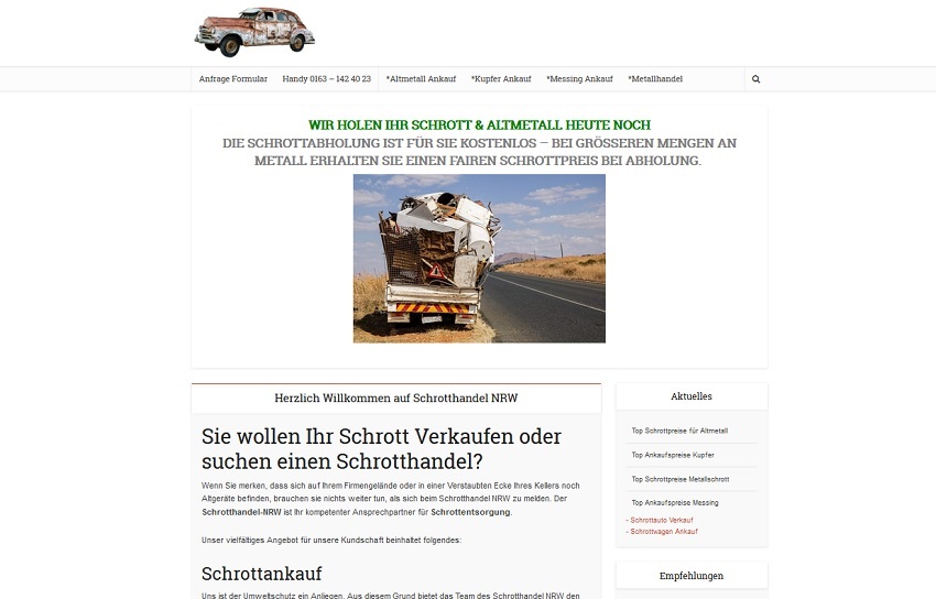 Schrotthändler in Düsseldorf | SchrottAnkauf: Sofort Bargeld für Ihr Schrott Schrotthändler in Düsseldorf | SchrottAnkauf: Sofort Bargeld für Ihr Schrott