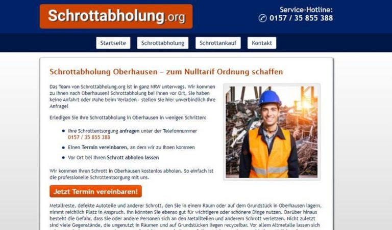 Altmetallabholung Oberhausen – unterwegs in ganz NRW